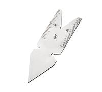 Bettomshin Center Gage 55 Degree Thread Cutting Angle Gage Stainless Steel Measure Tool, Thread Pitch Increment 14/20/24/32thd 1Pcs