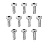 Bettomshin M2.5 x 8mm Machine Screws Pan Phillips Cross Head Screw 304 Stainless Steel Fasteners Bolts Silver Gray 60Pcs
