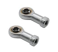 Bettomshin SI10T/K M10 Rod End Ball Bearing 10mm Fisheye Female Thread Connector Joint Bearing Right Hand Rod End Bearing 2pcs