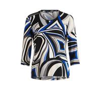 Betty Barclay Women's 2156/2767 T-Shirt, Black/Blue, 20