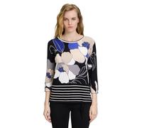 Betty Barclay Women's 5107/2732 Pullover Sweater, Black/Blue, 3 UK