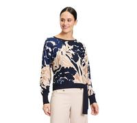 Betty Barclay Women's 5222/1031 Pullover Sweater, Dark Blue/Nature, 12
