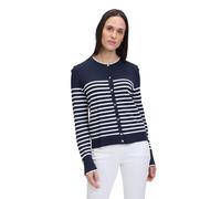 Betty Barclay Women's 5227/1036 Cardigan Sweater, Patch Dark Blue/Cream, 10