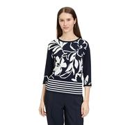 Betty Barclay Women's 5228/1140 Pullover Sweater, Dark Blue/Cream, 12