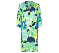 Betty Barclay Women's Casual Dress with Stand-Up Collar, Green/Blue, 10