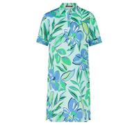 Betty Barclay Womens Printed Shirt Blouse Dress, Green/Blue, 14