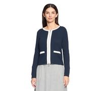 Betty Barclay Women's Shirt Jacket with Structure, Patch Dark Blue/Cream, 20