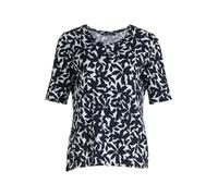 Betty Barclay Women's Shirt Kurz 1/2 Arm T, Dark Blue/White, 18