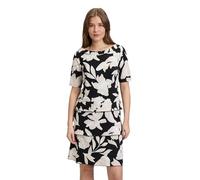 Betty Barclay Women's Tiered Dress with 3/4 Sleeves, Black/Beige, 16