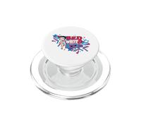 Betty Boop Americana Red White and Boop PopSockets PopGrip for MagSafe