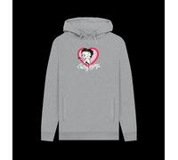 Betty Boop 'Blow A Kiss' Heather Grey Hoodie Betty Boop Light Grey L