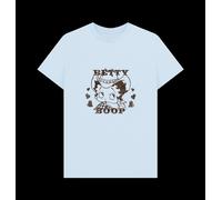 Betty Boop Cowgirl Light Blue T-Shirt Betty Boop Baby Blue M