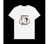 Betty Boop Cowgirl White T-Shirt Betty Boop White L