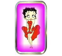 BETTY BOOP DRESS LADIES 1oz GOLD TOBACCO TIN,POCKET TIN,STASH CAN,PILL BOX