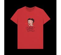 Betty Boop Faded Graphic Print Red T-Shirt Betty Boop Red XL