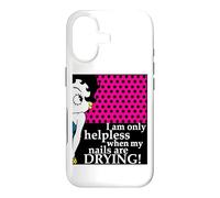 Betty Boop I Am Only Helpless When My Nails Are Drying Case for iPhone 17