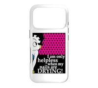 Betty Boop I Am Only Helpless When My Nails Are Drying Case for iPhone 17 Pro
