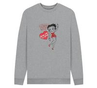 Betty Boop Men's Oop-A-Doop Sweatshirt in Grey | Size: Large Betty Boop Grey L