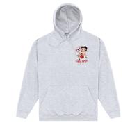 Betty Boop Men's Strike A Pose Hoodie in Grey | Size: XL Betty Boop Grey XL