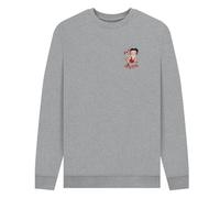 Betty Boop Men's Strike A Pose Sweatshirt in Grey | Size: Large Betty Boop Grey L
