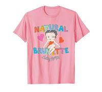 Betty Boop Natural Brunette T-Shirt, Men, Pink, 3X-Large