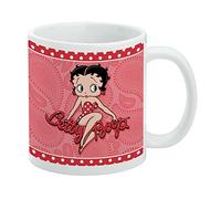 Betty Boop Paisley Dots Ceramic Coffee Mug, Novelty Gift Mugs for Coffee, Tea and Hot Drinks, 11oz, White