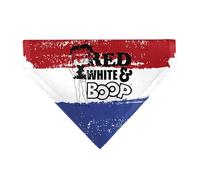 Betty Boop Pet Bandana, Betty Boop Red White and Boop Pose Americana Stripe
