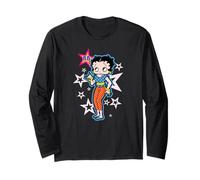 Betty Boop Pink Stars and Polka Dots Long Sleeve T-Shirt