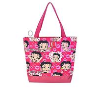 Betty Boop Polyester Shopping Bag with Coin Purse, Tote Style (Pink), Large, Pink, L