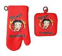 Betty Boop Pot Holder/Oven Mitt Set - Too Hot to Handle - Mid-South Products