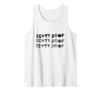 Betty Boop Punk Goth Pattern Text Halloween Tank Top