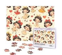 BETTY BOOP Puzzles 500 Pieces Personalized Jigsaw Puzzles Photos Puzzle with Storage Bag Challenging Picture Puzzle for Adults Home Decor Wedding (52x38 CM)