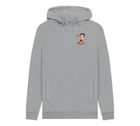 Betty Boop 'Strike A Pose' Heather Grey Hoodie in Light Grey | Size: Medium Betty Boop Light Grey M