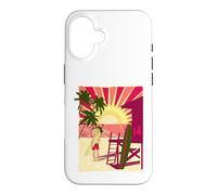 Betty Boop Sunset Beach Surfer Case for iPhone 16
