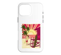 Betty Boop Sunset Beach Surfer Case for iPhone 16 Pro Max