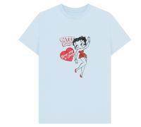 Betty Boop Men's Oop-A-Doop T-Shirt in Light Blue | Size: XL Betty Boop Light Blue XL