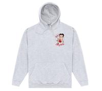 Betty Boop Men's Strike A Pose Hoodie in Grey | Size: 2XL Betty Boop Grey 2XL