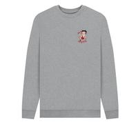 Betty Boop Men's Strike A Pose Sweatshirt in Grey | Size: 2XL Betty Boop Grey 2XL