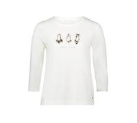 Betty & Co Women's Casual Shirt with Print, Patch Cream/Black, M