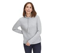 Betty & Co Women's Dover Knit Sweater Short 1/1 arm, Light Silver Melange,