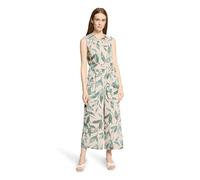 Betty & Co Women's Sleeveless Jumpsuit, Nature/Green, 42W