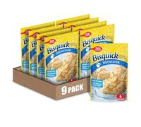 Betty Crocker Bisquick Buttermilk Biscuit Mix, 7.5 oz (Pack of 9) | Bakes in 8-11 Minutes, 6 Servings per Pouch, Pair with Butter, Jam, or Layer Into Breakfast Sandwiches