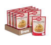 Betty Crocker Chocolate Chip Muffin Mix, 6.5 oz (Pack of 9) | No Artificial Colors, Just Add Milk Or Water, Quick Portable Treat For Breakfast Or Snacking On The Go