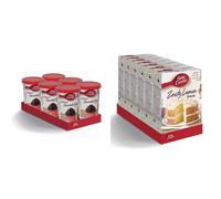 Betty Crocker Chocolate Fudge Icing 400g (Pack of 6) & Zesty Lemon Cake Mix 425g (Pack of 6)