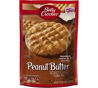 Betty Crocker Cookie Mix, Peanut Butter, 17.5 oz | Soft And Chewy Oven-Baked Cookies, Mix Drop And Bake, Ideal For Goodie Bags, Birthday Parties, Or Everyday Treats