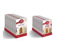 Betty Crocker Country Carrot Cake Mix 425g (Pack of 6) & Rainbow Chip Party Cake Mix 425g (pack of 6)