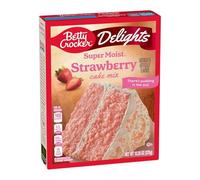 Betty Crocker Delights Super Moist Strawberry Cake Mix by General Mills 375g