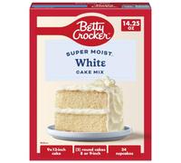 Betty Crocker Favorites Super Moist White Cake Mix, 14.25 oz | America's #1 Cake Mix Brand, Makes One Cake Or 24 Cupcakes, Just Add Butter, Water & Eggs