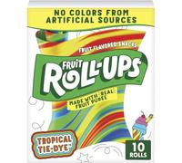 Betty Crocker Fruit Roll-Ups Rollups Tropical Tie-Dye Snacks 10ct - 5oz/141gr