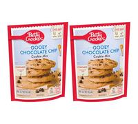Betty Crocker Gooey Chocolate Chip Cookie Mix 2 Pack - 2 x 200g - Easy Bake Soft Cookie Mix - Rich Chocolate Chip Cookies - Includes Gifty Goodness Shopping List